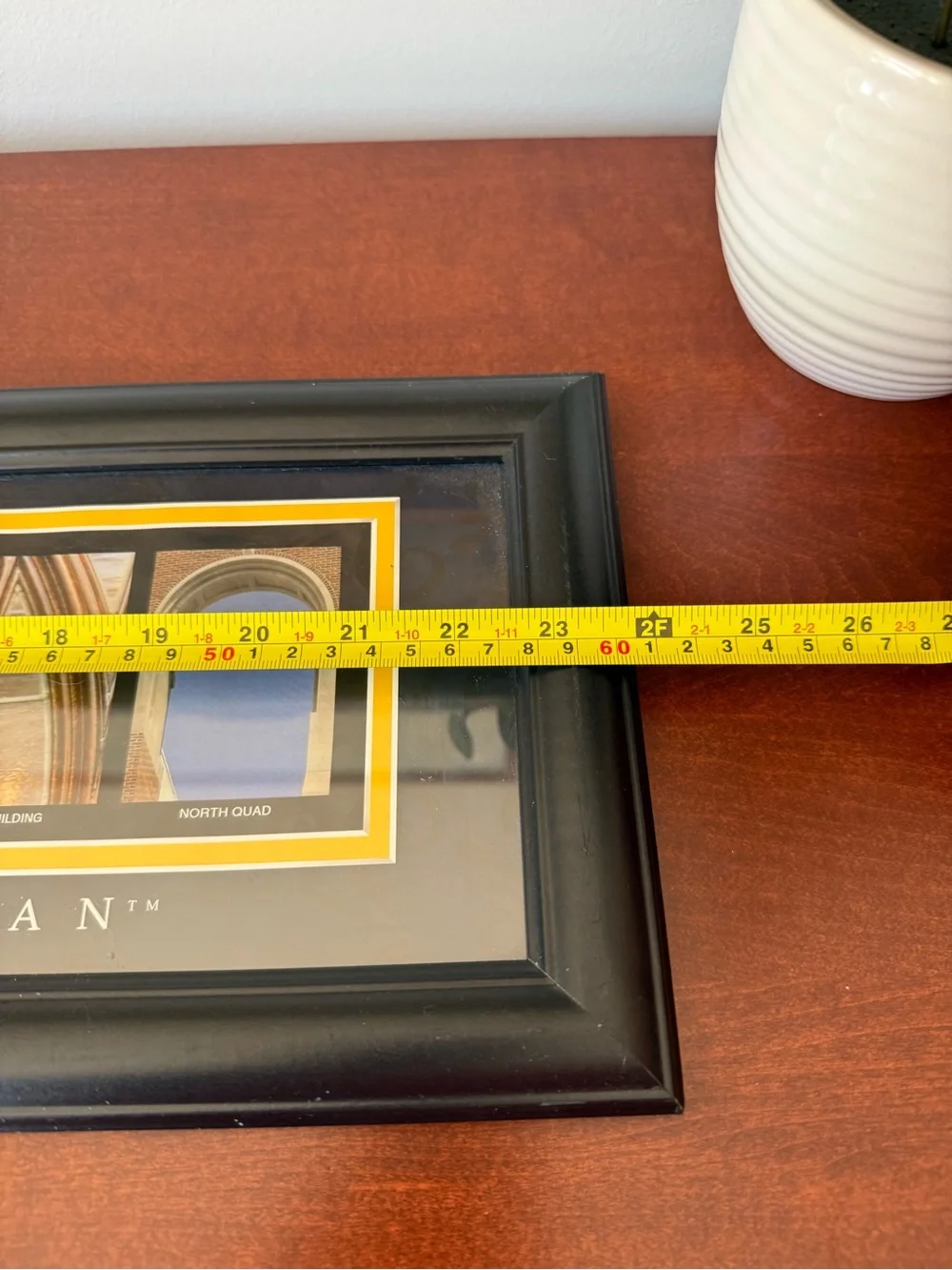 University of Michigan Framed Wall Art - Black and Yellow